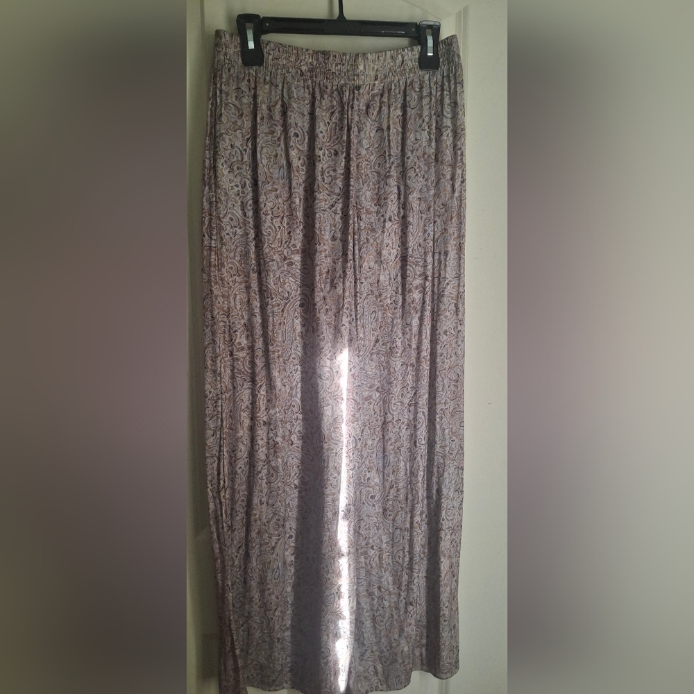 Philosophy Paisley Maxi Pants Lighweight Sz M FORMAL Beach Boho Travel Cruise